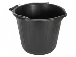 Faithfull 3 Gallon 14 Litre Bucket - Black £4.49